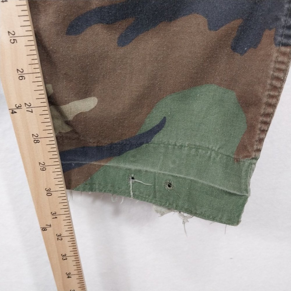 Military Pants Mens 33x30 Cargo Camouflage M81 Woodland Army Green Brown Relaxed - Picture 7 of 16